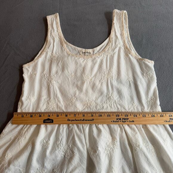 Rose Marie Designs Tunic Mini Dress Small White Embroidered Lace Cottagecore - Picture 13 of 15